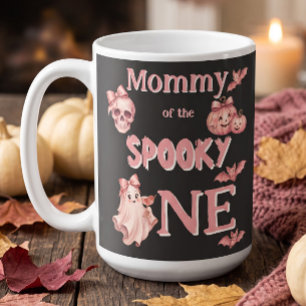 Caneca De Café Mamãe do Um Espiritual Rosa no Pinkoween Party