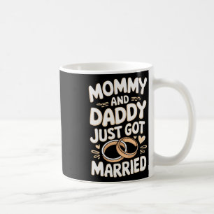 Caneca De Café Mamãe e Papai acabaram de se casar 