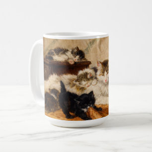Caneca De Café Mamãe e Seus Gatinhos