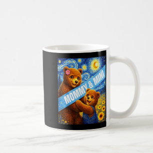 Caneca De Café Mamãe e ursinho fofo correspondendo ao dia das mãe