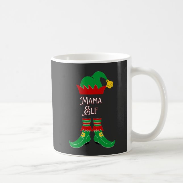 Caneca De Café Mamãe Elfa de Natal  (Direita)