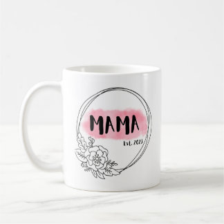 Caneca De Café MAMÃE Est. 2023