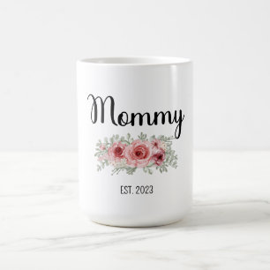 Caneca De Café Mamãe Est 2023 Mugs, Mãe E Pai Mugs, Pais Mugs