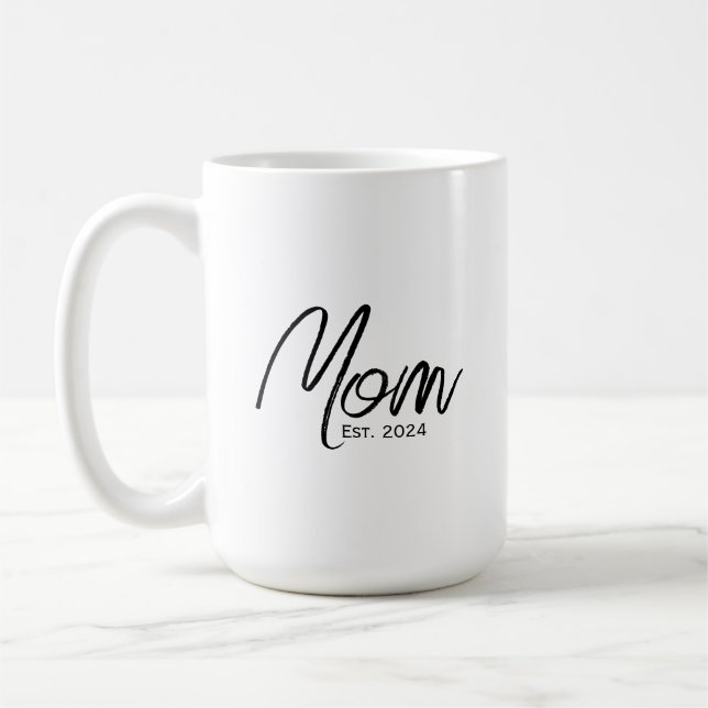 Caneca De Café Mamãe Estabeleceu Novo Presente Mãe (Esquerda)