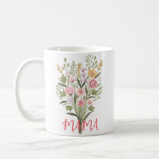 Caneca De Café Mamãe Flowers