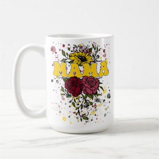 Caneca De Café Mamãe Flowers