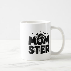 Caneca De Café Mamãe Halloween - Mãe de Halloween - Momster Ha