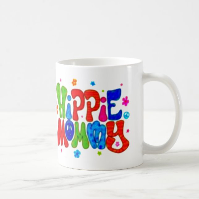 Caneca De Café Mamãe Hippie (Direita)