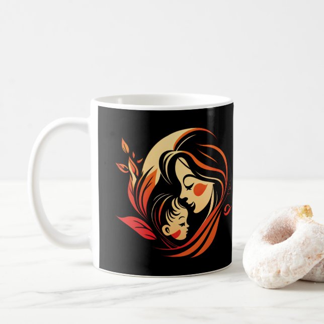 Caneca De Café Mamãe | Mãe | DIA DE AS MÃES (Com Donut)