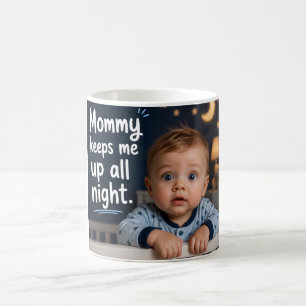 Caneca De Café Mamãe Me Mantém Acordado a Noite Toda