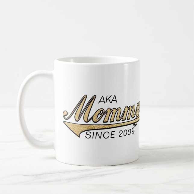 Caneca De Café Mamãe Mug "Mamãe AKA Desde..." (Esquerda)
