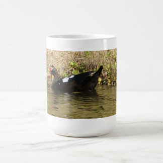 Caneca De Café Mamãe Muscovy e Baby Ducks