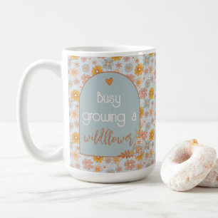 Caneca De Café Mamãe para ser Mug Boho Wildflower