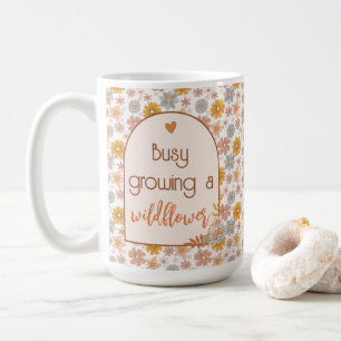 Caneca De Café Mamãe para ser Mug Boho Wildflower