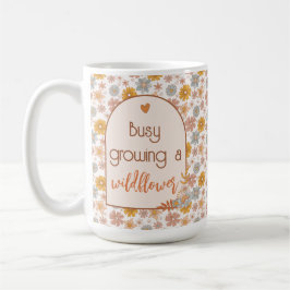 Caneca De Café Mamãe para ser Mug Boho Wildflower