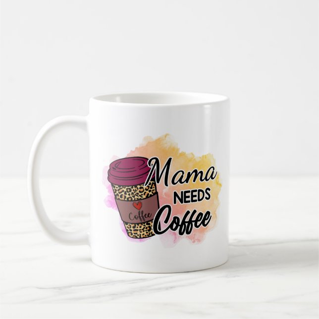 Caneca De Café Mamãe Precisa De Café (Esquerda)