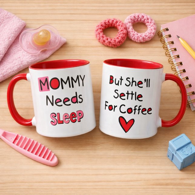 Caneca de Café Mamãe Precisa Dormir (Criador carregado)
