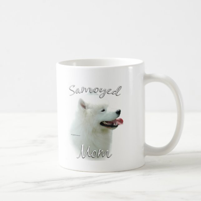 Caneca De Café Mamãe Samoyed 2 (Direita)