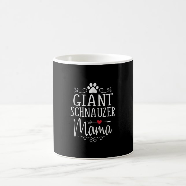 Caneca De Café mamãe schnauzer gigante - presente de amante schna (Centro)