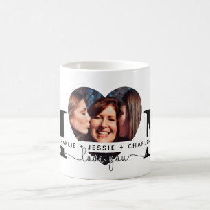 Caneca De Café Mamãe Te Ama Dia de as mães de Fotografias do Co
