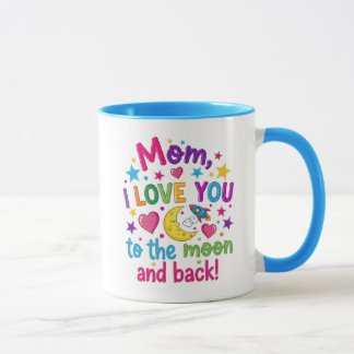 Caneca de Café Mamãe, Te Amo Até a Lua (11 oz.)