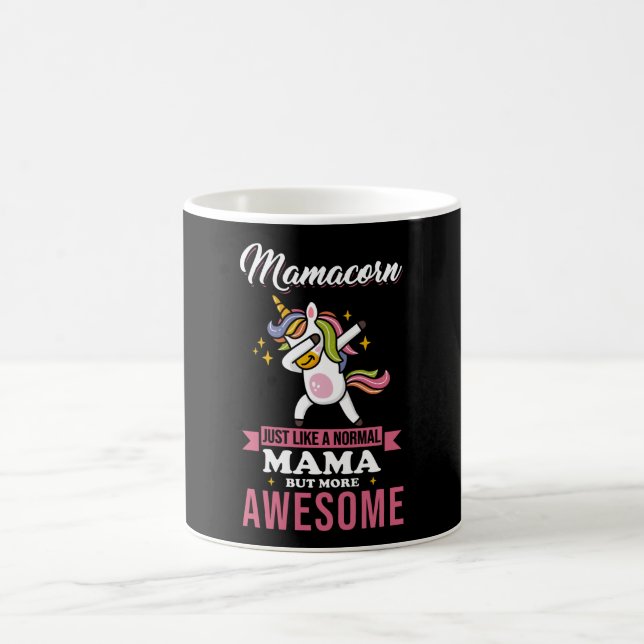 Caneca De Café Mamãe Unicórnio Presente Mamacorn (Centro)
