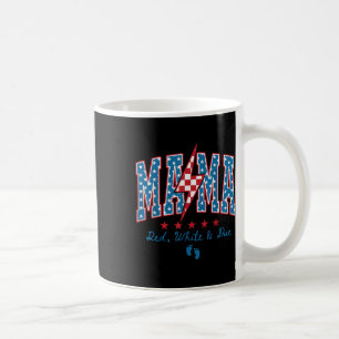 Caneca De Café Mamãe Vermelha Branca e Devida 4 de Julho Anúncio