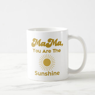 Caneca De Café Mamãe, você é o Sol - Estilo Boho
