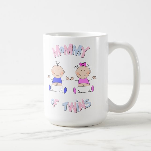 Caneca De Café Mamães de Gêmeos (Direita)
