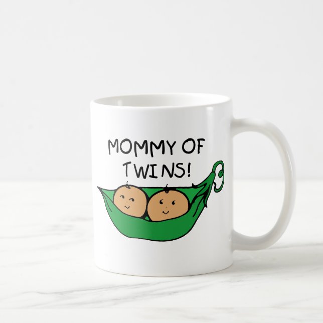 Caneca De Café Mamães do vagem gêmeo (Direita)