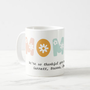 Caneca De Café Mamães personalizadas Pastel em cores da mãe