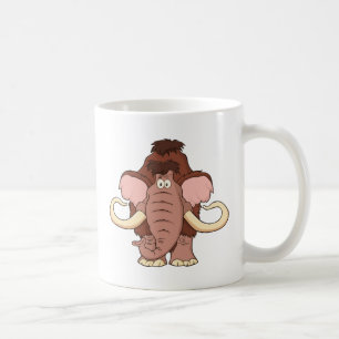Caneca De Café Mammoth Woolly dos desenhos animados
