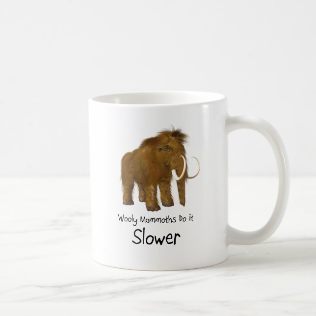 Caneca De Café Mamutes Fazem Devagar (Direita)