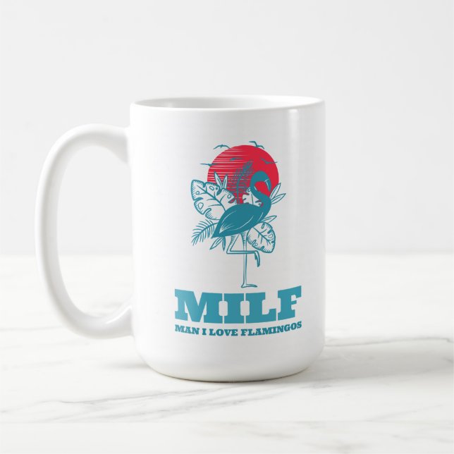 Caneca De Café Man I Love Flamingos (Esquerda)