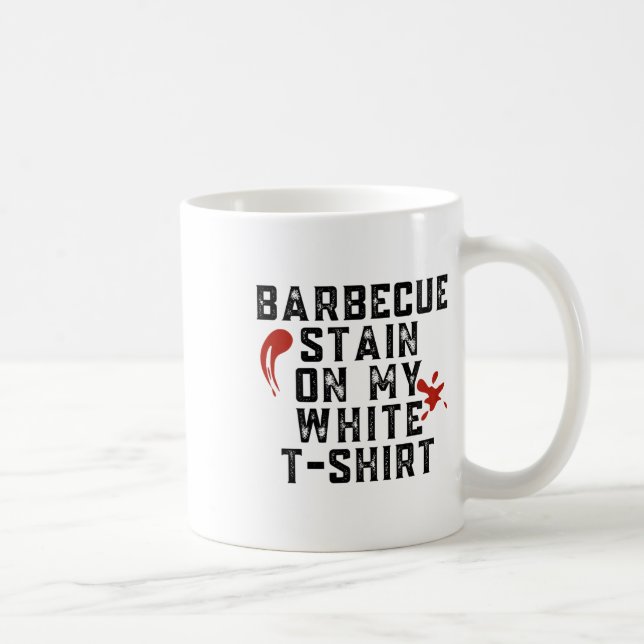 Caneca De Café Manchas de Byrbecue no Meu Branco 1 (Direita)
