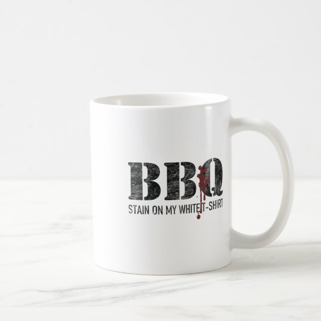 Caneca De Café Manchas de Byrbecue no Meu Branco 2 (Direita)