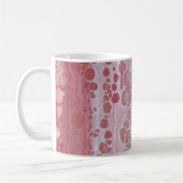 Caneca De Café Manchas Vermelhas e Rosas