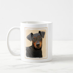 Caneca De Café Manchester Terrier Pintura Original