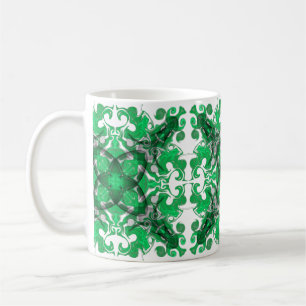 Caneca De Café Mandala abstrato, redemoinho de borboleta psicodél