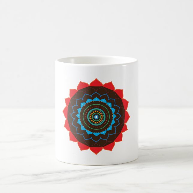 Caneca De Café Mandala Art Mug (Centro)
