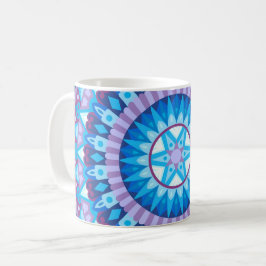 Caneca De Café Mandala de Inverno Azul Floco de Neve Presente Aco