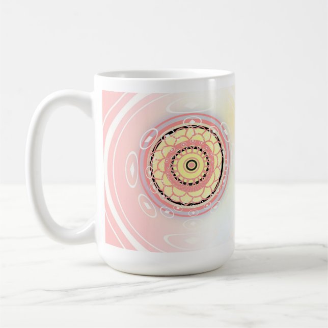 Caneca De Café Mandala Design Art (Esquerda)