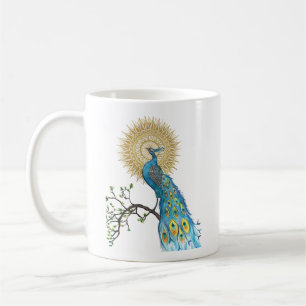Caneca De Café Mandala do pavão