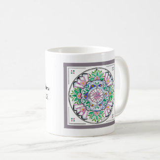 Caneca De Café Mandala Floribunda Coffee Mug