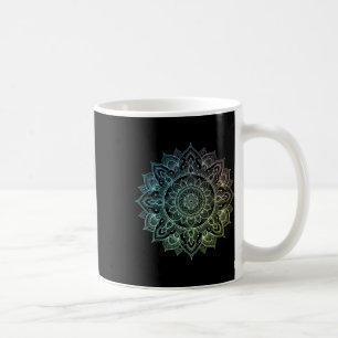 Caneca De Café Mandala Lótus Arte Zen Boho Buda Botânica Suculent