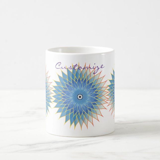 Caneca De Café Mandala Lotus Blossom Thunder_Cove (Centro)