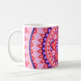 Caneca De Café Mandala Mug Rosa