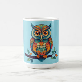 Caneca De Café Mandala Owl