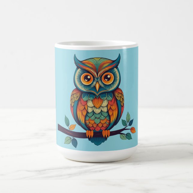 Caneca De Café Mandala Owl (Centro)