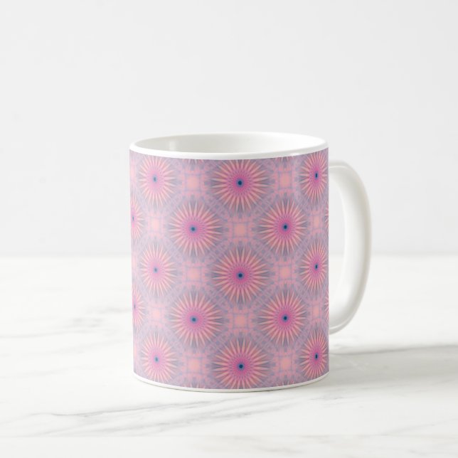 Caneca De Café Mandala Pattern (Frente Esquerda)